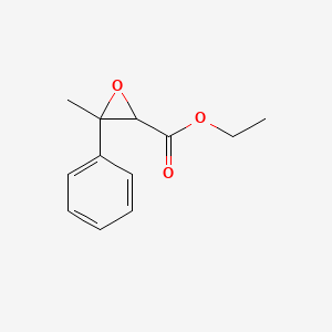 آلدهید C-16 اتیل متیل فنیل گلیسیدات - ساختار مولکولی Molecular Structure